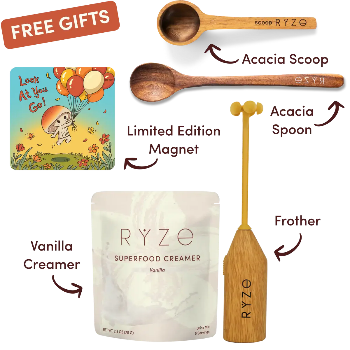 Mushroom Coffee Starter Kit (60 servings) - Modern Bundle