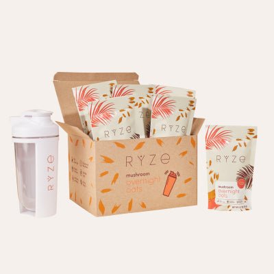 RYZE Mushroom Overnight Oats Starter Pack